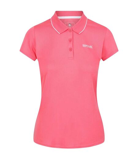 Polo Manches Courtes Maverick Femme Rose Tropical Regatta