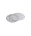 Lot de 6 Assiettes en Plastique Réutilisable Paillettes 23cm Argent-1