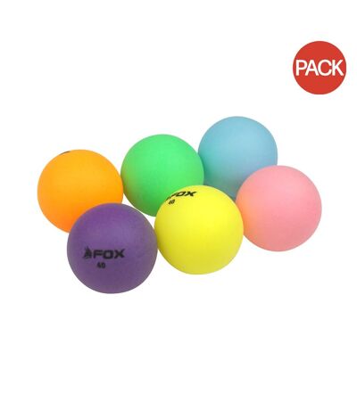 Pack of 6  Multicoloured table tennis balls set  one size multicoloured Fox TT