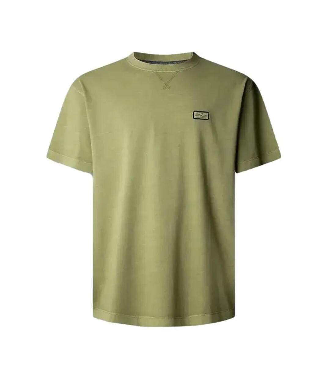 T-Shirt kaki homme pepe jeans joaquin-1