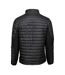 Teejays Mens Padded Full Zip Crossover Jacket (Black/Black) - UTBC3834