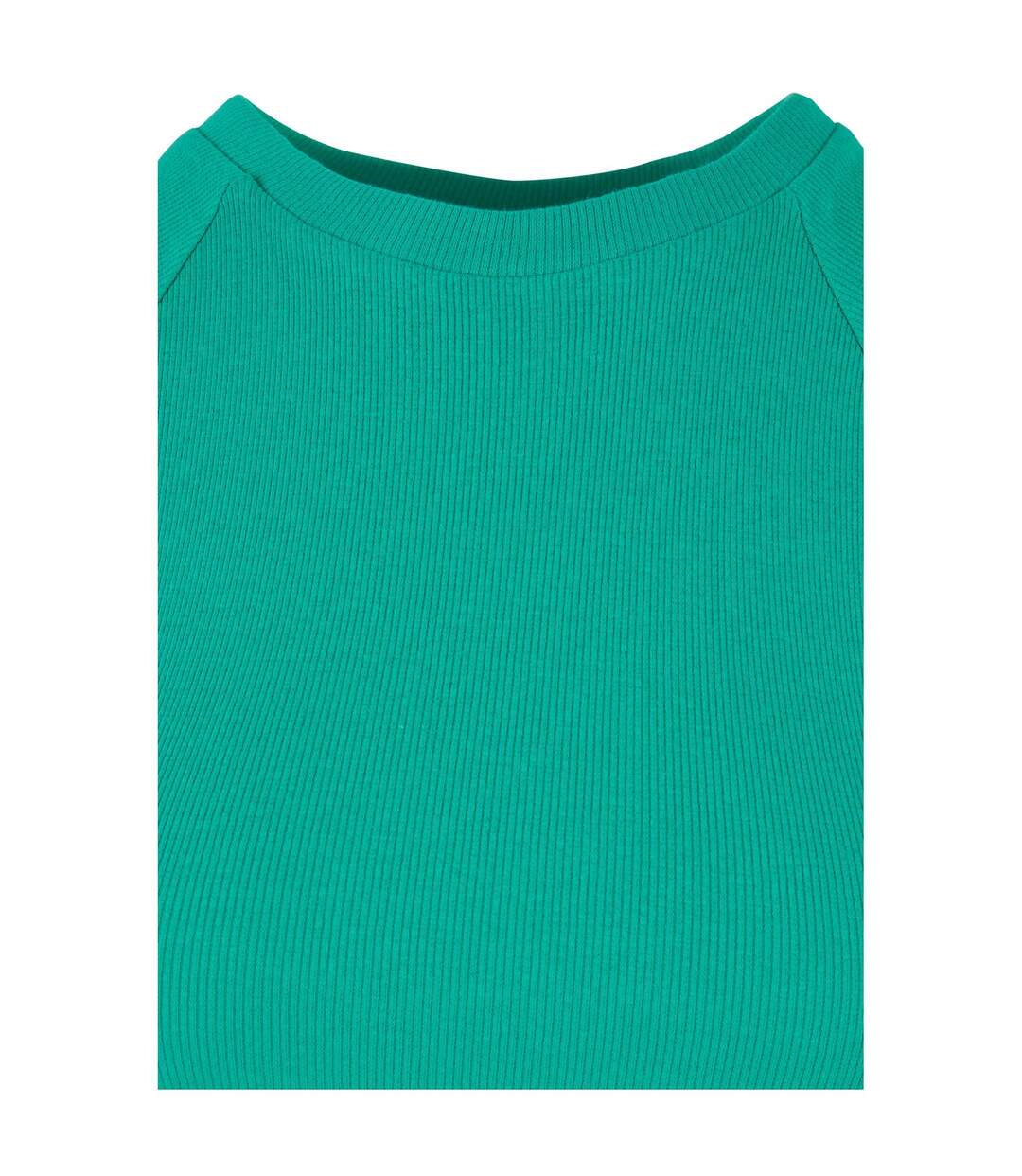 Womens/ladies Ribbed Skater Dress Fern Green Urban Classics-4