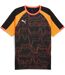 Mens Individualliga Graphic Lightweight T-shirt Black Orange Puma-1