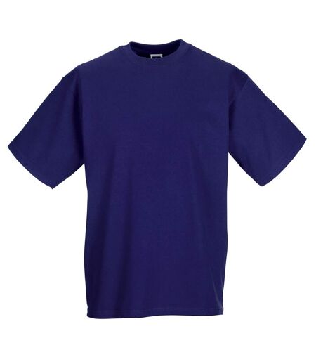 T-shirt À Manches Courtes Homme Pourpre Russell