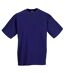 T-shirt À Manches Courtes Homme Pourpre Russell-2