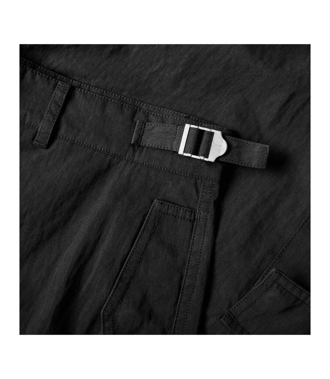 Mens Ripstop Cargo Trousers Black Couture Club-4