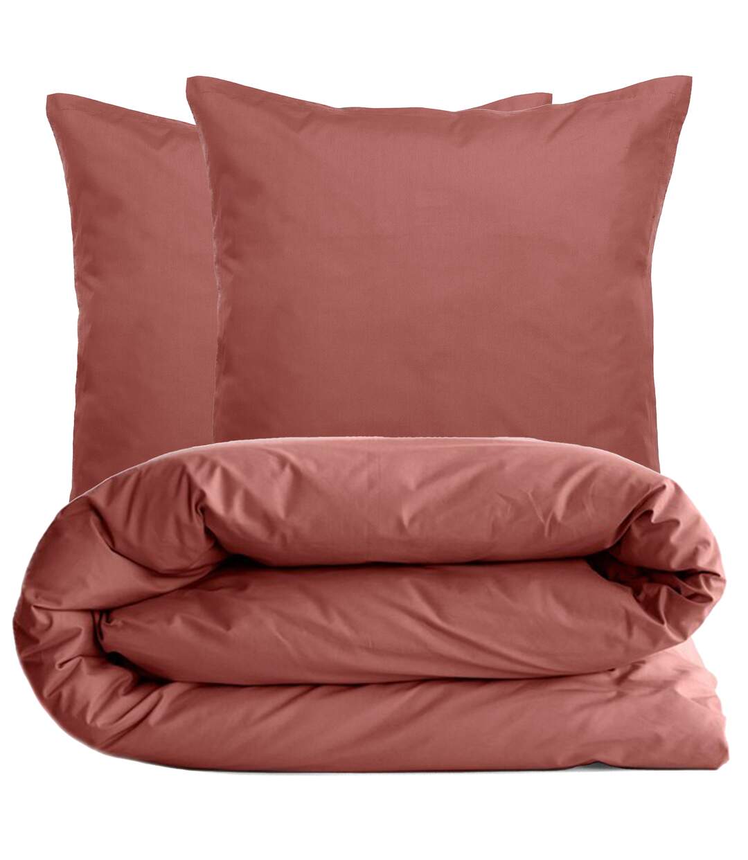 Parure de lit uni percale de coton MANOIR Taie 65x65 cm-2