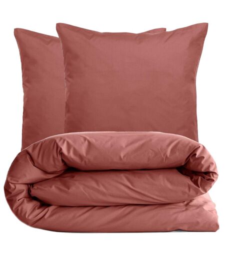 Parure de lit uni percale de coton MANOIR Taie 65x65 cm