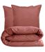 Parure de lit uni percale de coton MANOIR Taie 65x65 cm-2