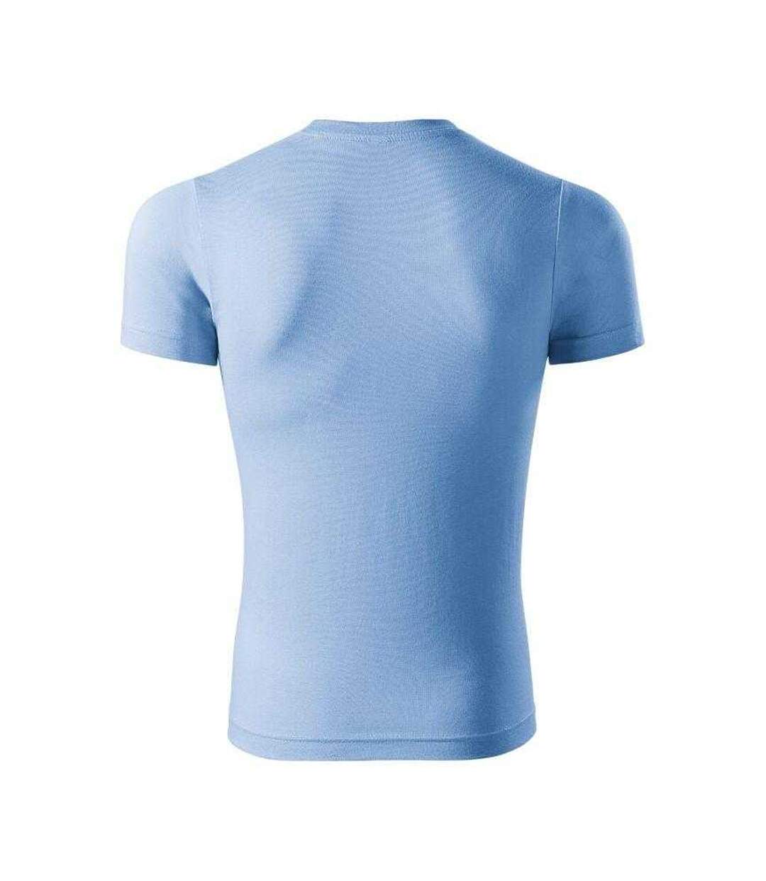 T-shirt Motif/style Peinture Homme Bleu Clair Malfini-2