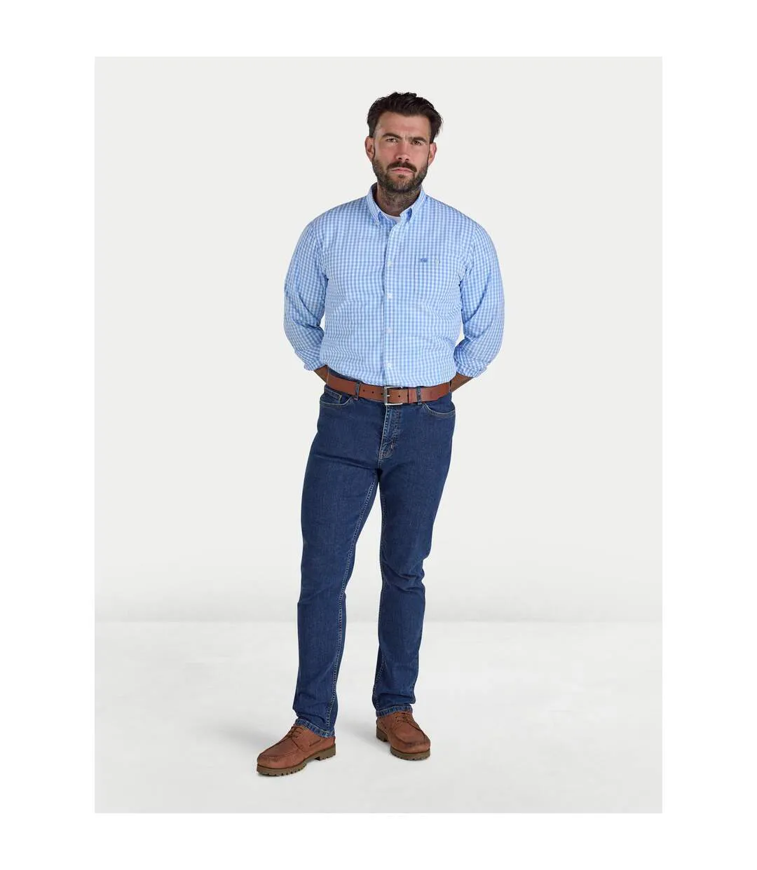 Chemise Homme Bleu Ciel Raging Bull-3