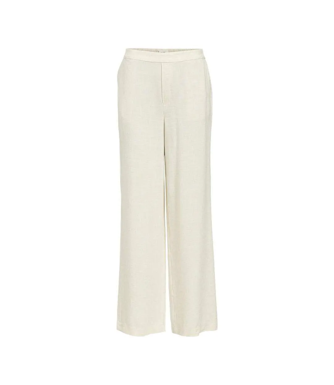 Pantalon fluide beige clair femme vero moda aline-2