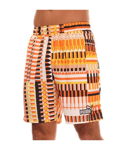Mens Fanwearcapsule Football Shorts Orange Black White Puma
