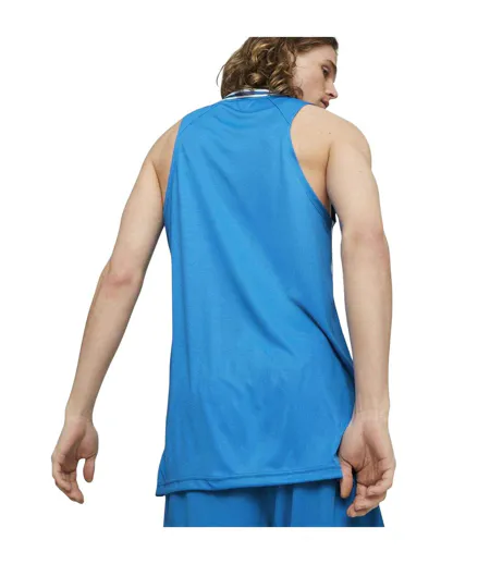 Mens Hoops Team Game Performance Basketball Jersey Electric Blue Puma