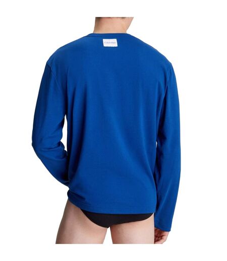 T-shirt Manches Longues Homme Bleu Calvin Klein