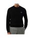 Pull marine homme lacoste organic cotton crew - l-1