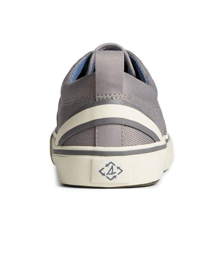 Sperry Mens Striper II CVO SeaCycled Leather Sneakers (Gray) - UTFS9436