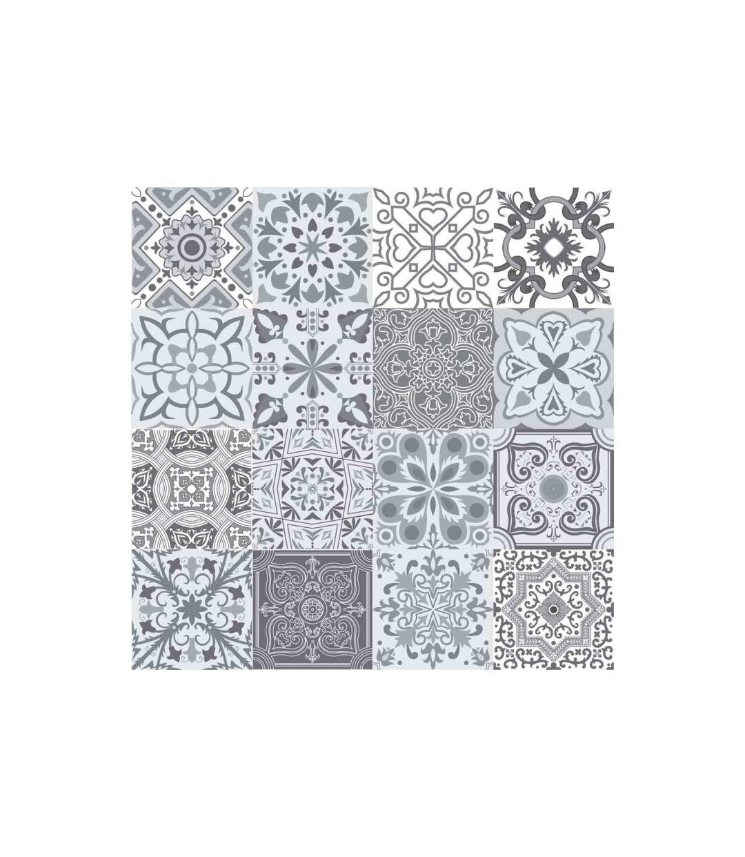 Nappe Toile Cirée Persane 140x240cm Gris