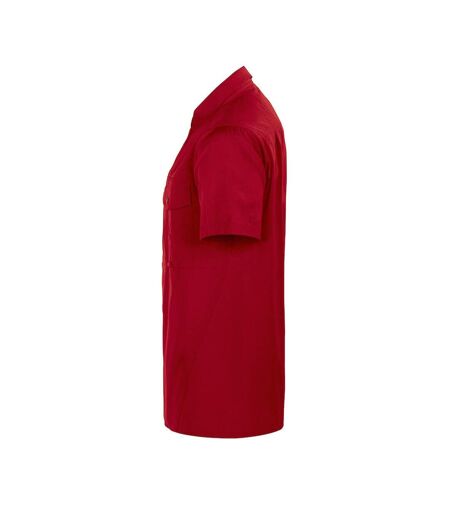 Projob Mens Short-Sleeved Formal Shirt (Red) - UTUB802