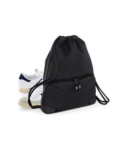 Sac à cordon athleisure taille unique noir Bagbase