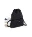 Sac à cordon athleisure taille unique noir Bagbase-2