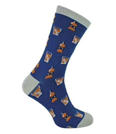 Mr Heron - Mens Novelty Whisky Design Bamboo Socks