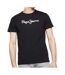 T-shirt Noir Homme Pepe Jeans Eggo N PM508888 - XL