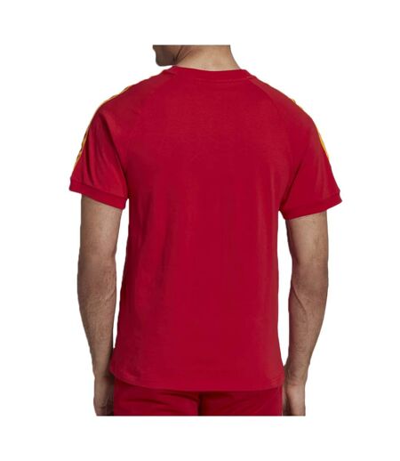 T-shirt Rouge Homme Adidas Nations