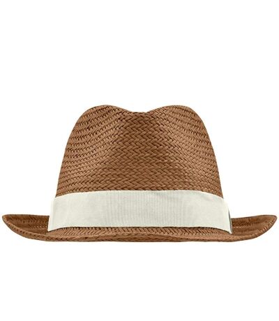 Chapeau - MB6597 - marron et blanc cassé