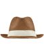 Chapeau - MB6597 - marron et blanc cassé