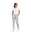 Pantalon De Survêtement Motif/style Olympique Lyonnais Femme Argenté Adidas-3
