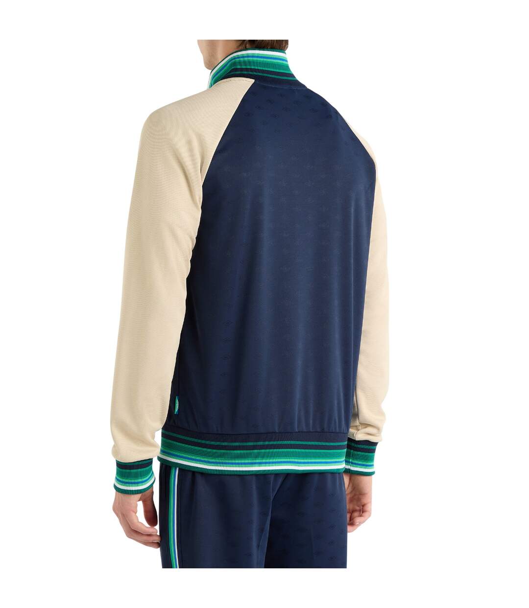 Mens monogram anthem jacket dark navy/fog/peppermint green Umbro-2