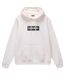 Mens Box Logo Cotton Loose Fit Hoodie White Napapijri-1