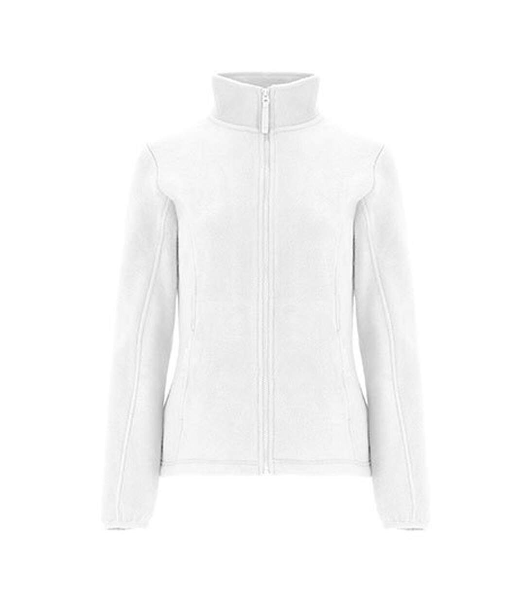 Womens/ladies Artic Fleece Jacket White Roly-1