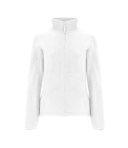 Womens/ladies Artic Fleece Jacket White Roly
