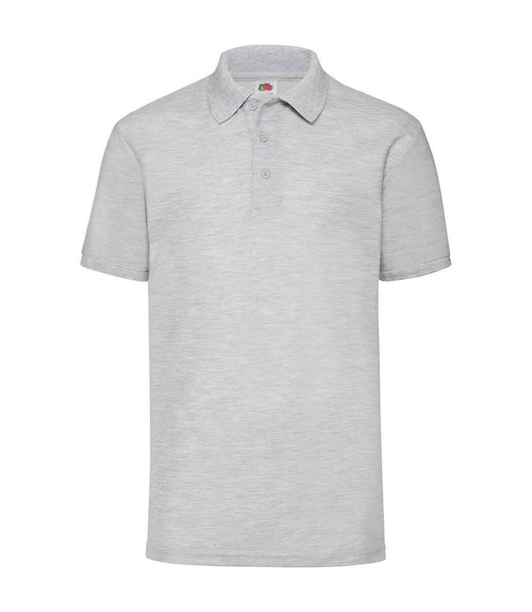 Polo homme gris chiné Fruit of the Loom Fruit of the Loom