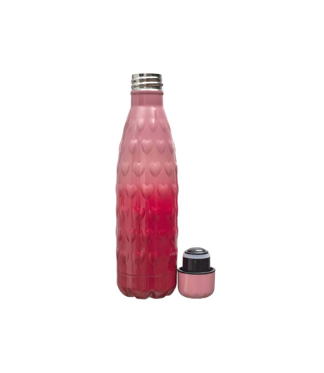 Paris Prix - Bouteille Isotherme embossée 50cl Rouge & Rose-2