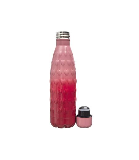 Paris Prix - Bouteille Isotherme embossée 50cl Rouge & Rose