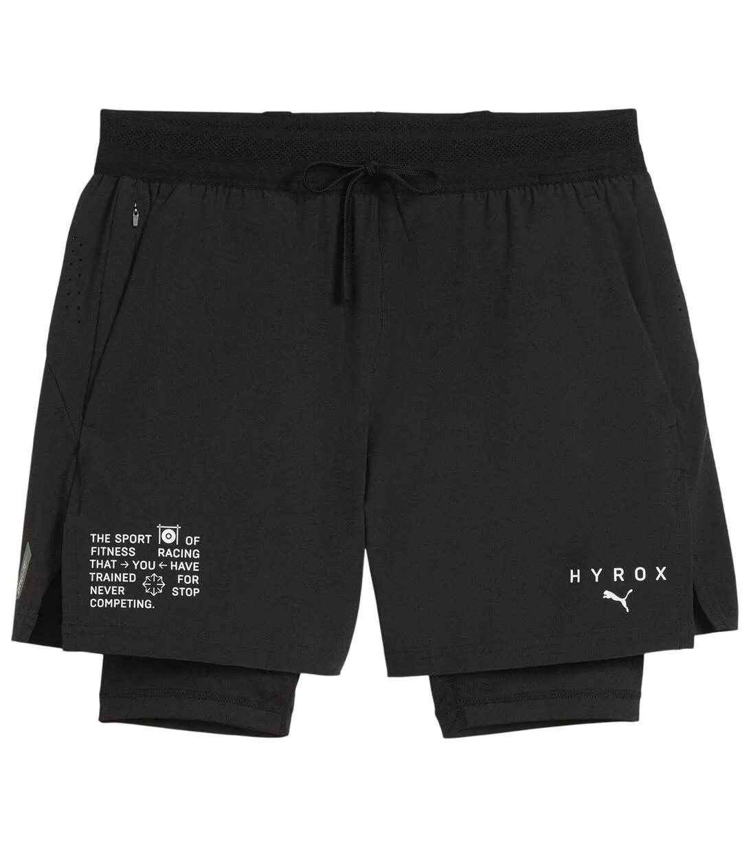 Mens Hyrox Performance Shorts Black Puma-1
