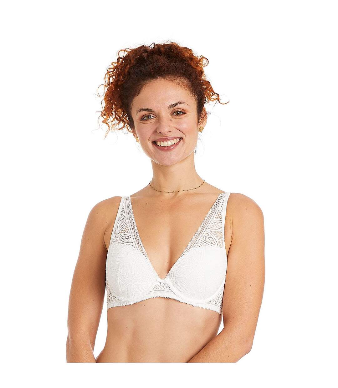 Soutien-gorge ampliforme coque moulée ivoire Etoile-2