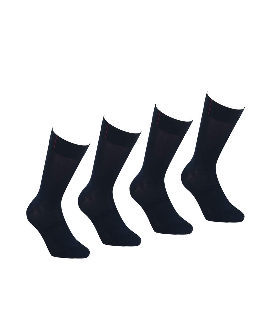 Lot de 4 paires de chaussettes mi-hautes Fil d'Ecosse homme Fait en France Eminence-2