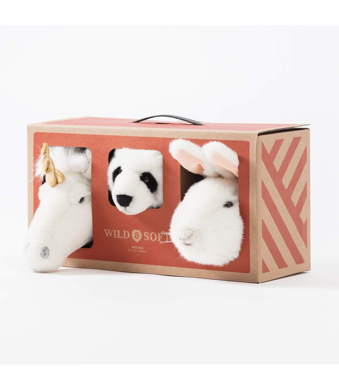 Peluche trophée mini set de 3 petites têtes Lovely-2