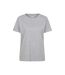T-shirt basic femme gris clair Mountain Warehouse-1