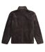 Mens teddy fleece jacket dark khaki Animal