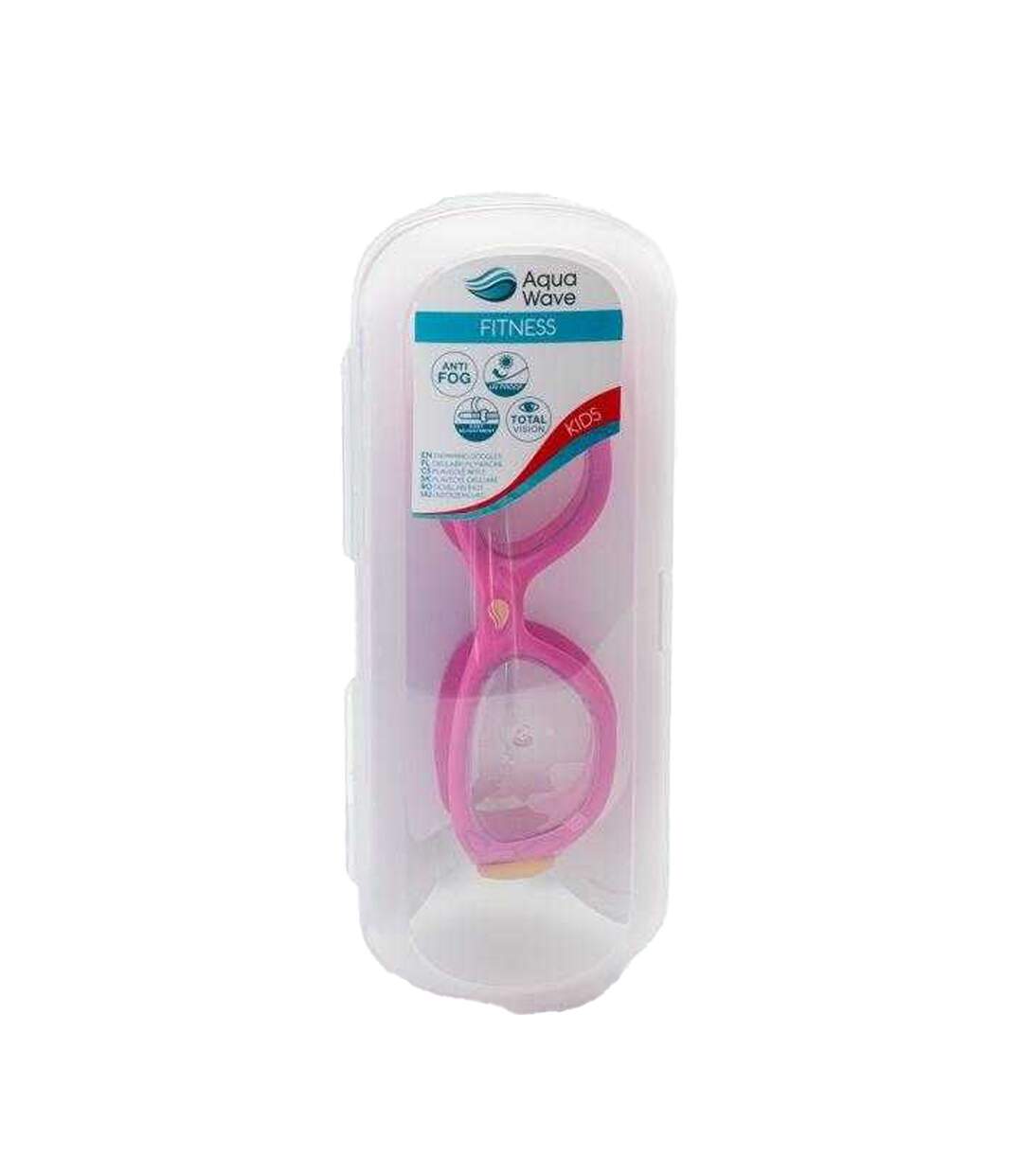 Childrens/kids Shelly Swimming Goggles Yellow Pink Aquawave-3