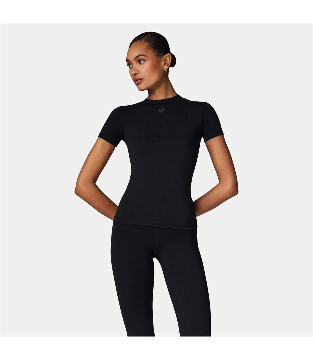 T-shirt Motif/style Emblème Femme Noir Couture Club-2