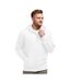 SG Mens Plain Full Zip Hooded Sweatshirt (White)