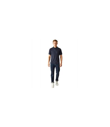 Polo Manches Courtes Motif/style Détail Contrasté Navigate Homme Bleu Bleu Marine Foncé Regatta Professional
