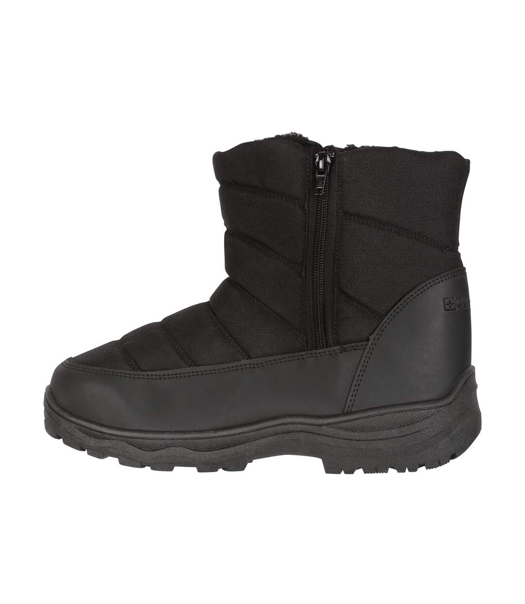 Womens/ladies icey fleece lined ankle snow boots black Mountain Warehouse-3
