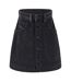 Mini Jupe Femme Noir Gris Bleu Denim Diesel-2